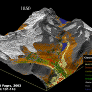 This is a glacier animation for Glacier National Park.