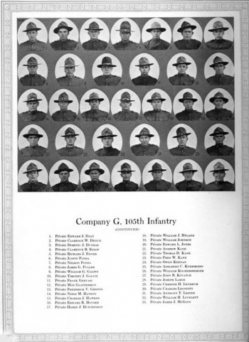 Photograph of Company G, 105th Regiment