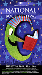The 2014 National Book Festival poster by Bob Staake