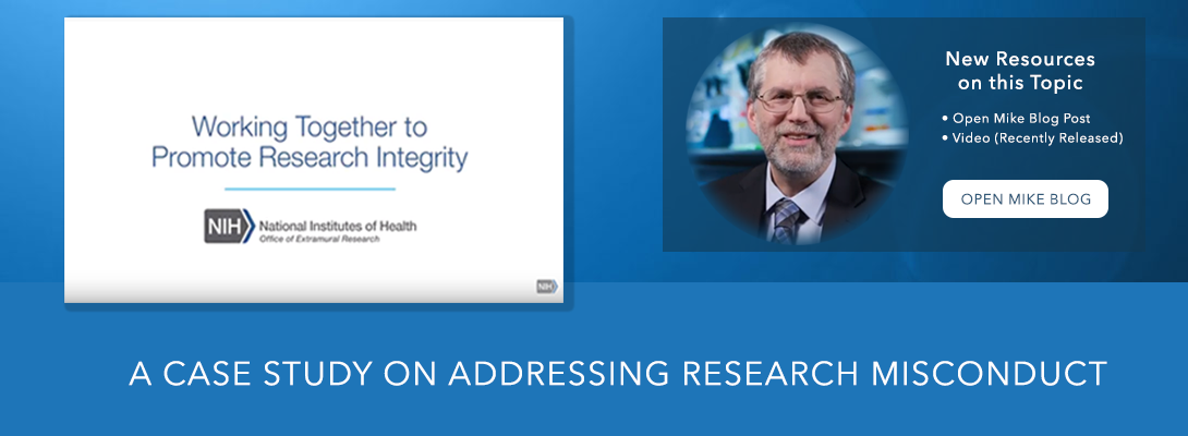 Research Integrity banner with Mike Lauer