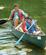 canoeing at camp fantastic