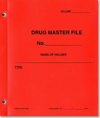 Drug Master File (Red Polyethylene Folder)