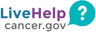 Contact information for NCI's LiveHelp service, https://livehelp.cancer.gov