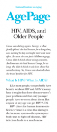 HIV, AIDS, and Older People