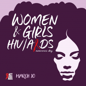 Women and girls HIV/AIDS awareness day March 10, 2018.