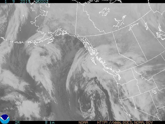Alaska infrared image