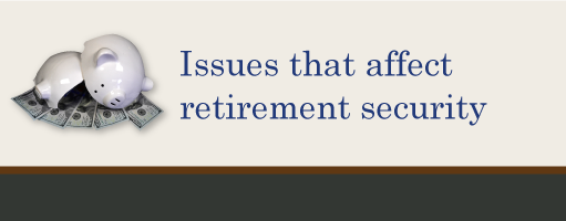 Check out our Retirement Security collection to learn about how debt, healthcare costs, and Social Security uncertainty affects retirees.