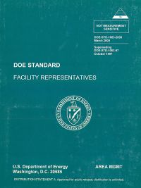 DOE Standard Facility Representatives
