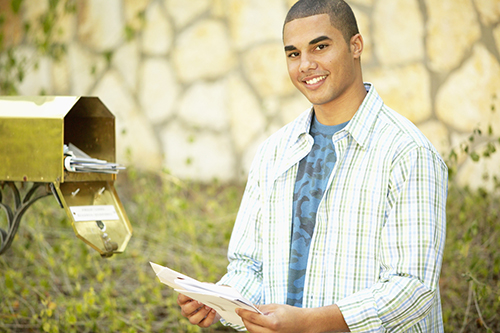 Man Receiving a Status Information Letter
