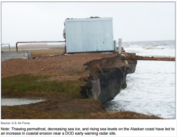 Coastal Erosion Near DOD Early Warning Site in Alaska