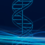 Background with vertical double helix