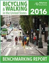 Report cover: Bicycling & Walking in the United States. 2016