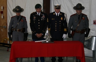 We Will Never Forget. We Will Always Remember. 9-11 remembrance ceremony at RI State Police 