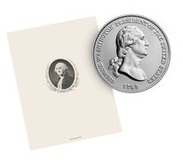 George Washington Presidential Silver Medal & Portrait Bundle