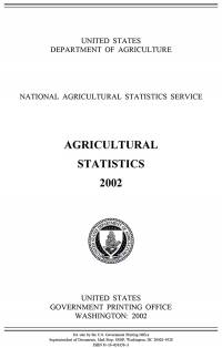 Agricultural Statistics, 2002 (eBook)