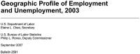 Geographic Profile of Employment And Unemployment 2003 (eBook)
