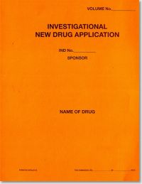 Investigational New Drug Application (Orange Paper Folder)