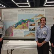 Best Student Geologic Map Competition winners from 2017 posing with award winning entry.