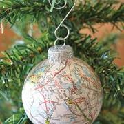 Globe Christmas ornament