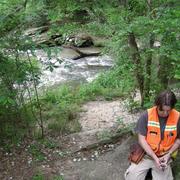 Photo of an EDMAP supported student conducting field work