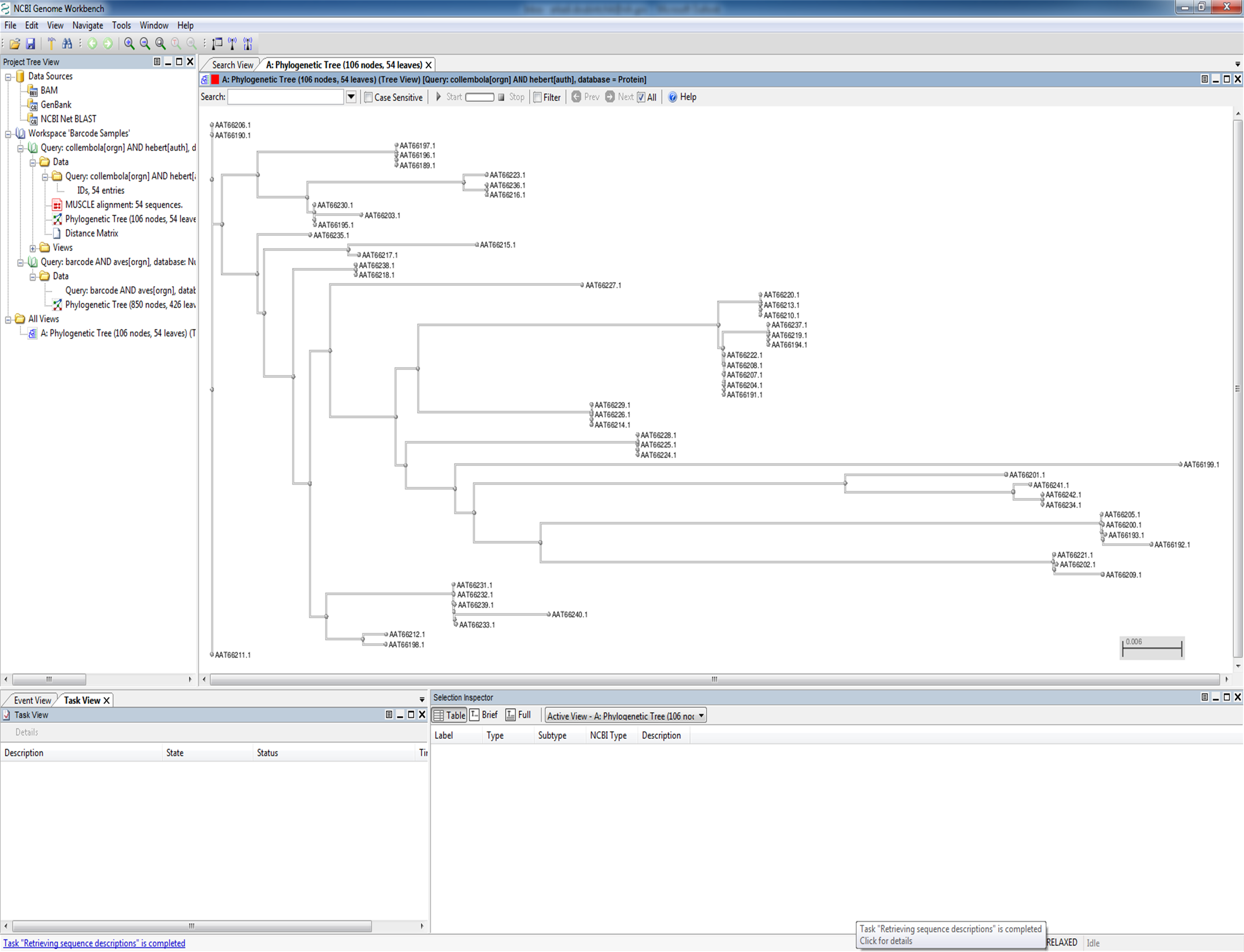 Open phylogenetic tree