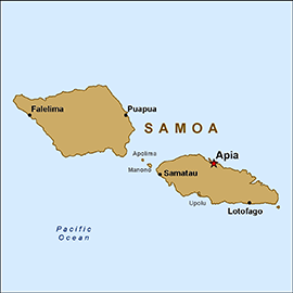 Map - Samoa