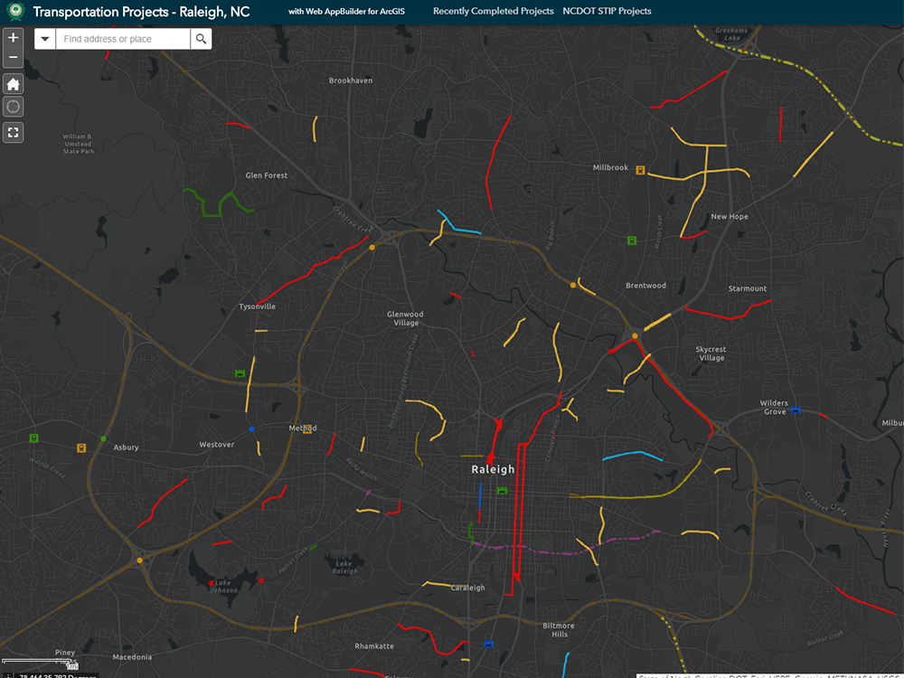 Comprehensive Transportation Project Map