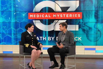 Dr. Casey Barton Behravesh speaks with television's Dr. Oz on his show