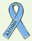 Asthma blue ribbion logo