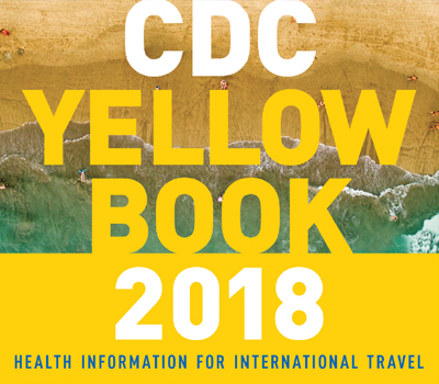 Cropped image of the CDC Yellow book 2018 cover 