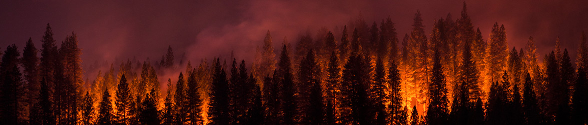 Protéjase del humo de los incendios forestales