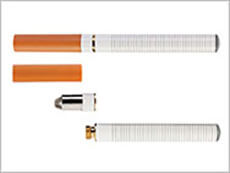 A photo of two electronic cigarettes