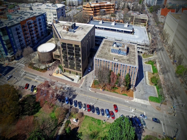 Raleigh Municipal Building Aerial Shot