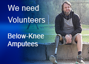 Volunteer request for VA study with older man with prosthetic leg