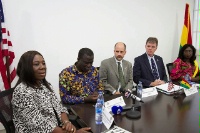 Date: 10/31/2018 Description: Senior officials from the U.S. Government and the Government of the Republic of Ghana discuss progress toward meeting the objectives of the U.S.-Ghana Child Protection Compact (CPC) Partnership. Ghana is the first country in the world to partner with the United States in this way to address forced child labor and child sex trafficking. - State Dept Image