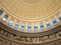 Looking up in the U.S. Capitol Rotunda.