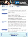 Fact sheets and Posters for all Adolescent Vaccines.