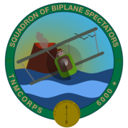 Squadron of Biplane Spectators badge from The National Map Corps.