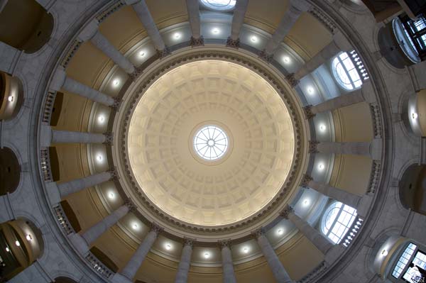 The Cannon House Office Building rotunda in 2018 after Phase 1 of the renewal project.