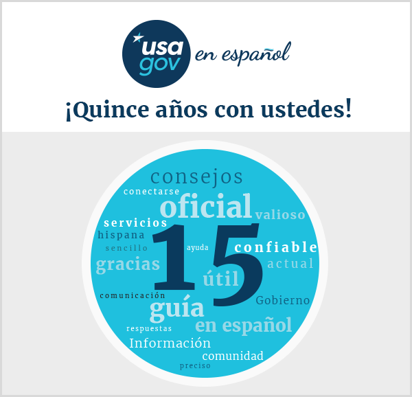 Imágenes de USAGov En Español ¡Quince años con ustedes!