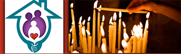 Hand lighting candles