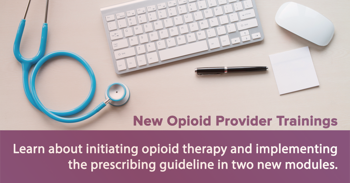 Assessing and Addressing Opioid Use Disroder - New provider training includes assessment criteria for OUD, discussion points, and treatment options.