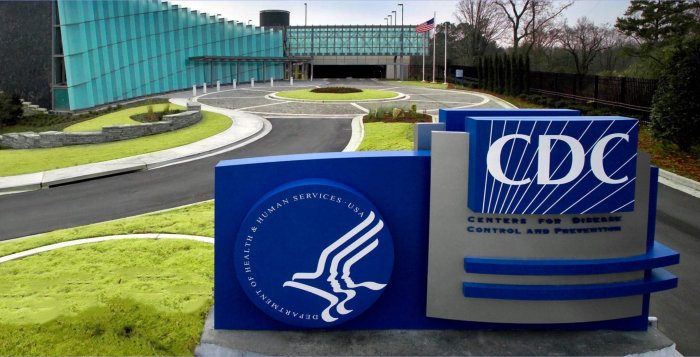 HHS and CDC Signage at CDC's Roybal Campus in Atlanta, GA