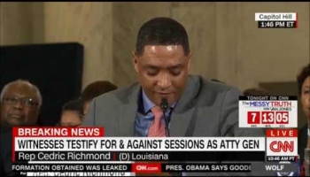 Congressman Richmond Testifies at Sen. Jeff Session's Senate Hearing