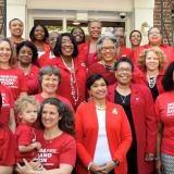 Congresswoman Beatty meets with anti-gun violence advocates from Moms Demand Action.