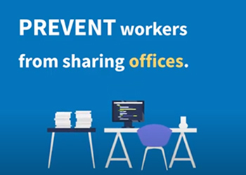 Prevent workers from sharing offices
