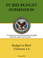 Cover of the Fiscal Year 2021 Budget Submission Volumes