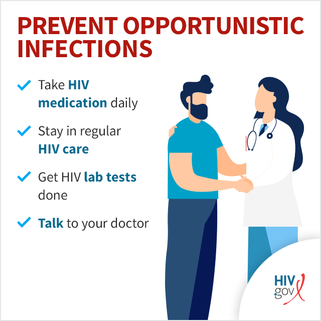 Prevent Opportunistic Infections infographic