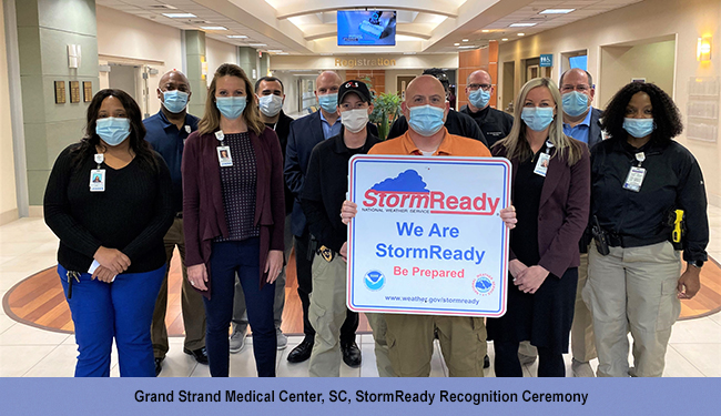 Grand Strand Medical Center, SC, StormReady Recognition Ceremony
