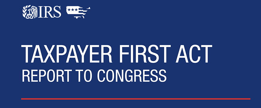 Taxpayer First Act 2020 report to Congress